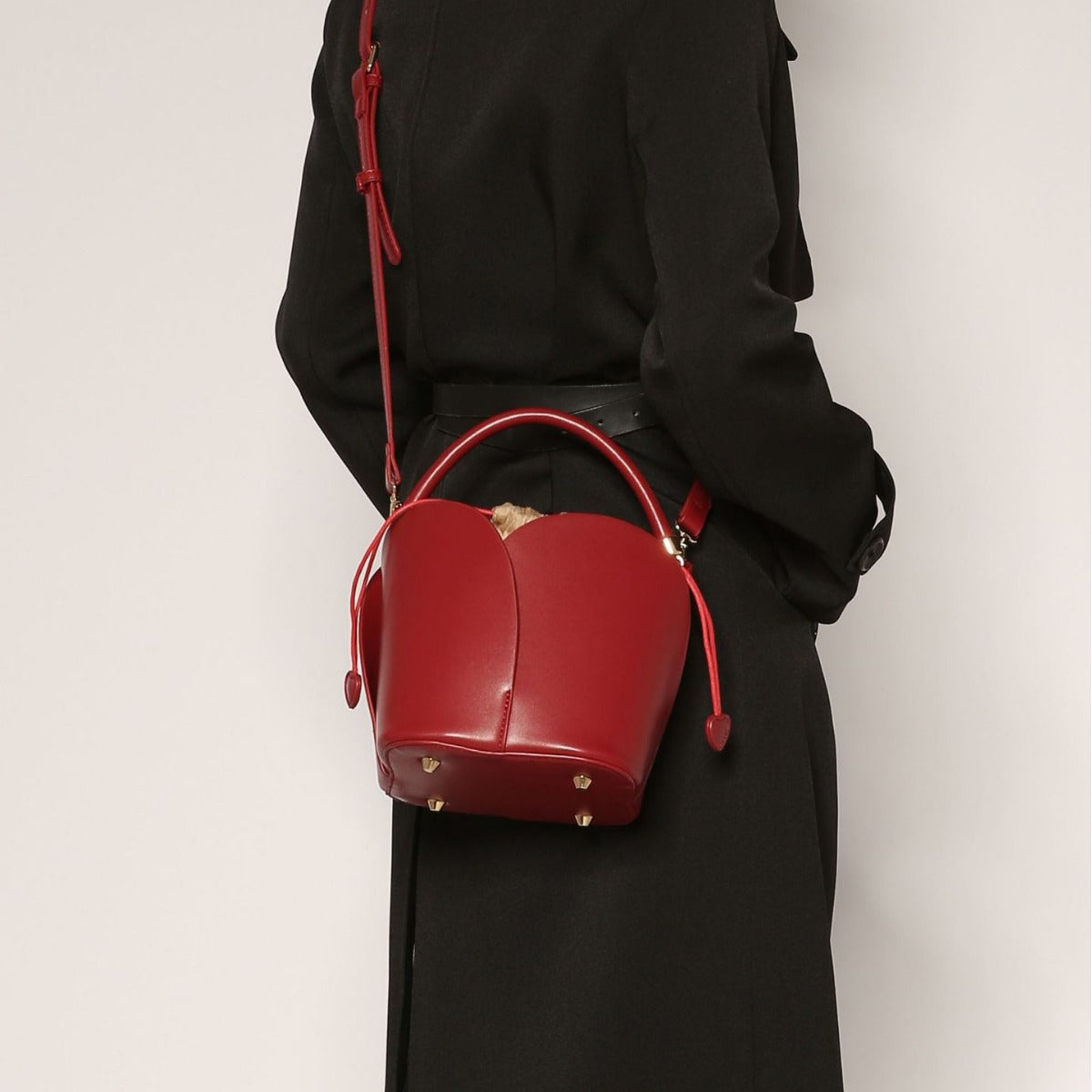 Fashion Red Vegetable Basket Female Bridal Handbags