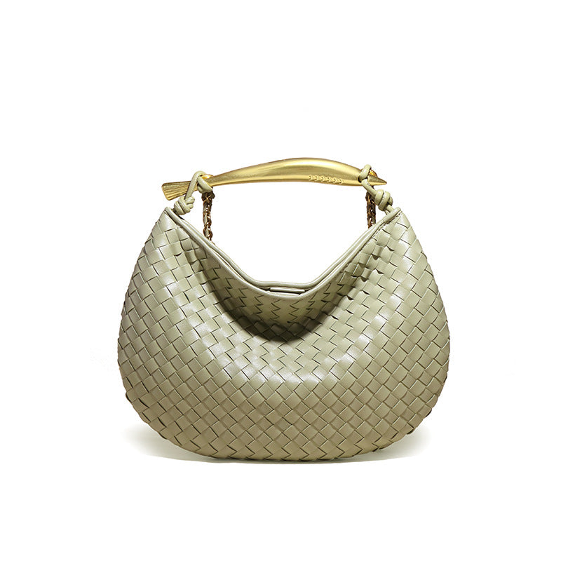 Women's Woven Textured High Retro Trendy Fashion Handbags