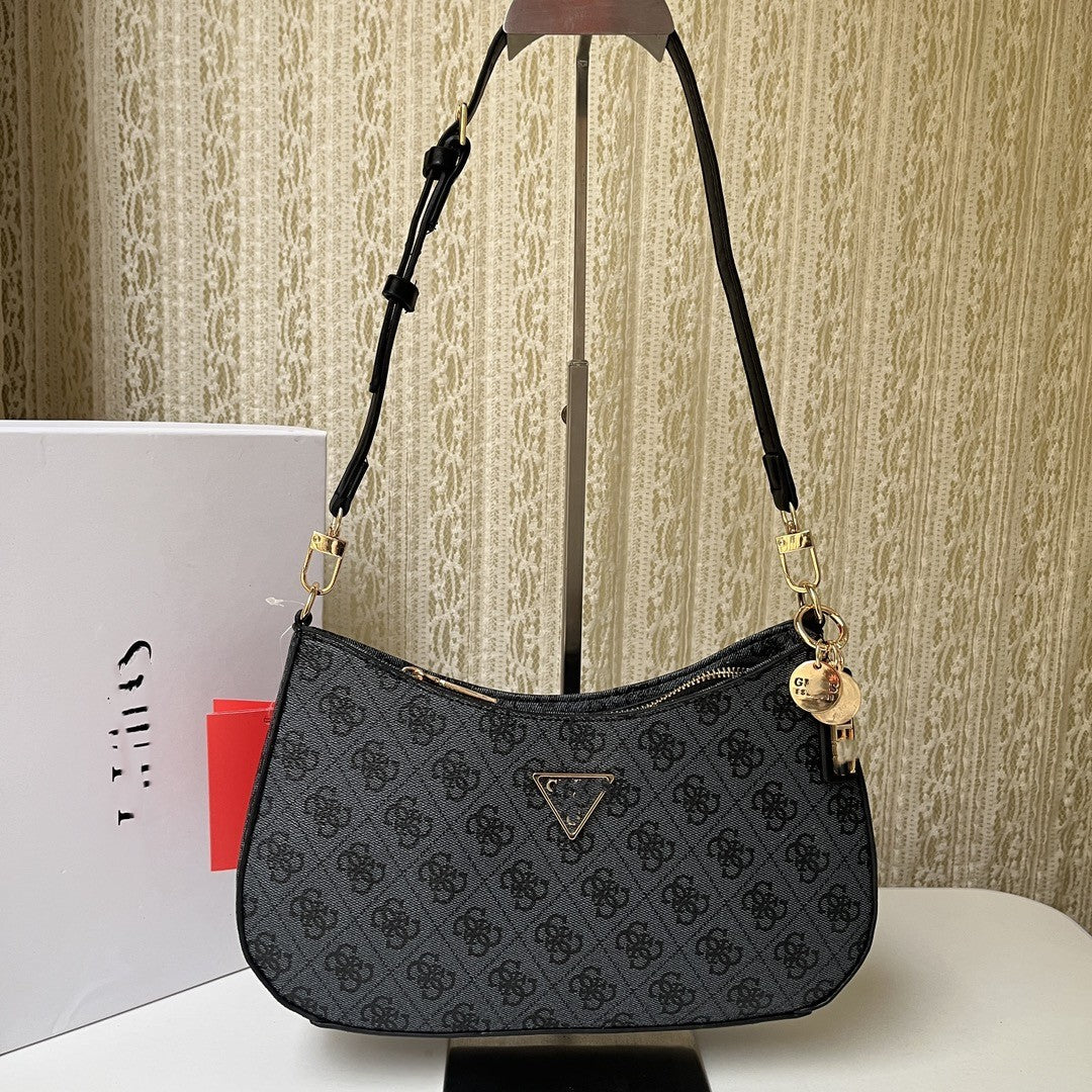 Women's Fashion Simple Printing Solid Color Ornaments Shoulder Bags