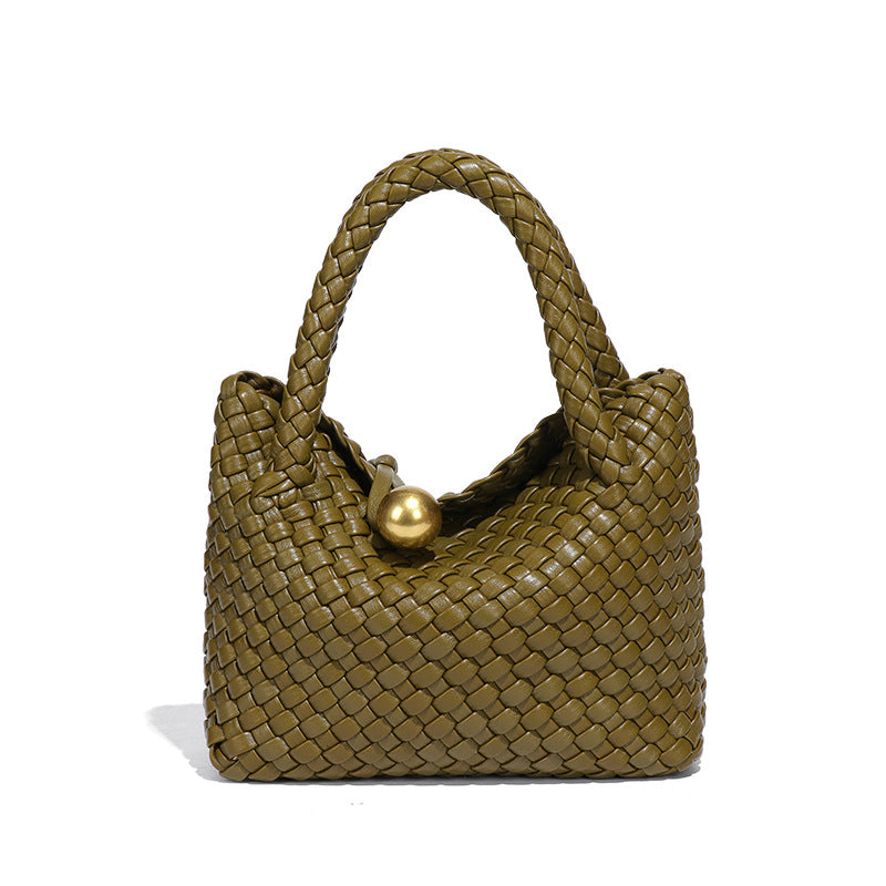 Women's French Style Woven Advanced Texture Handmade Bags