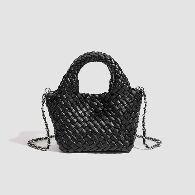 Design Hand-woven Single Vegetable Basket Daily Handbags