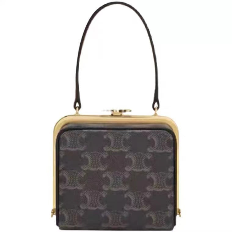 Women's Arc Underarm Dinner Chain Portable Genuine Handbags