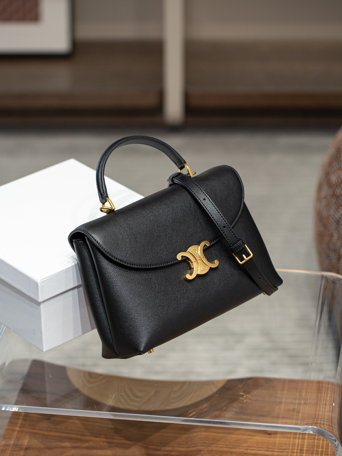 Women's Of Patent Leather For Arc Cowhide Shoulder Bags