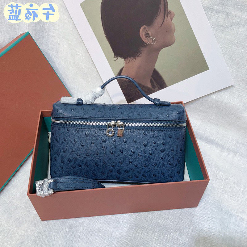 Women's Cowhide Lunch Box Camel Pattern Crossbody Bags