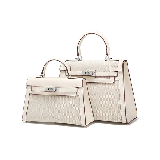Women's Large Capacity Fashion Portable Contrast Color Bags