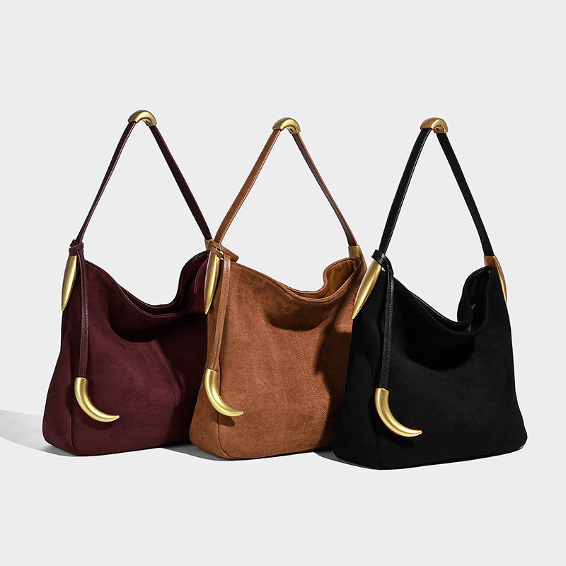 Elegant Female Matte Fashion Niche Commuter Shoulder Bags