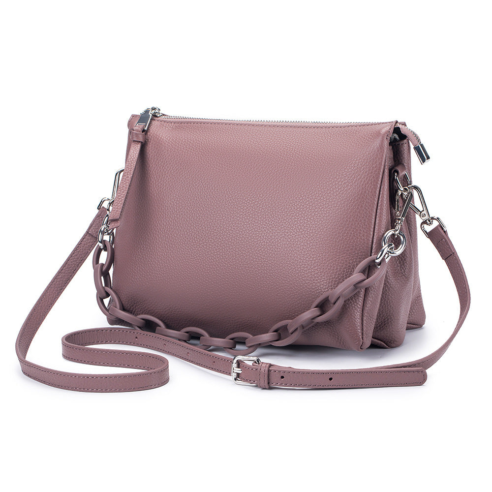 Women's Leather Large Capacity First Layer Cowhide Crossbody Bags
