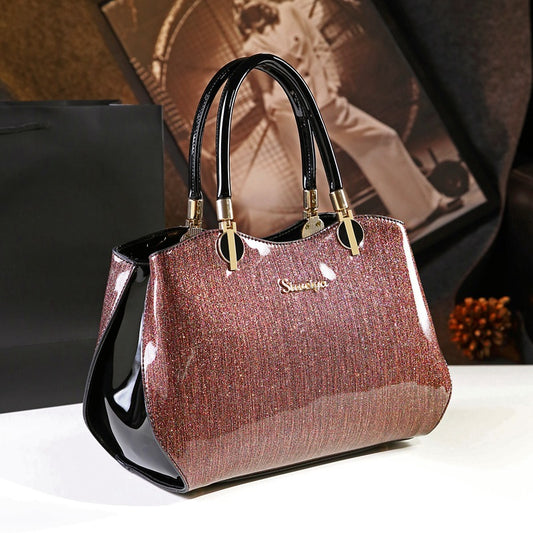 Women's Simple Elegant Fashion Mother Genuine Leather Bags