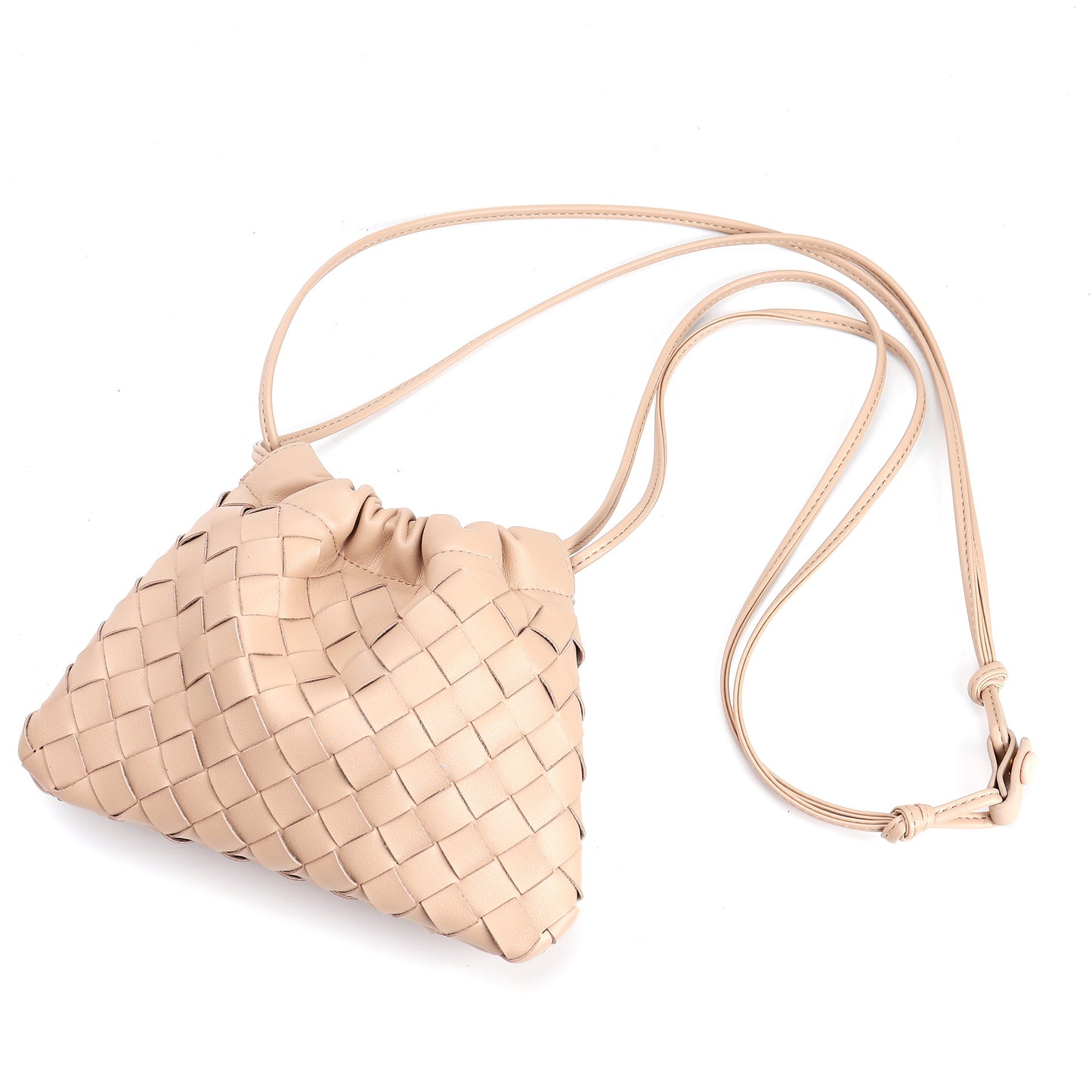 Women's Woven Dumpling Design Lucky Cloud Crossbody Bags