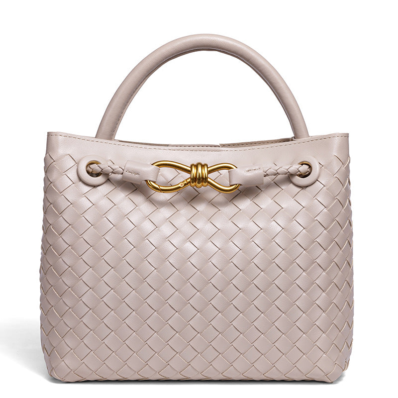 Women's Hand-woven Light Luxury Grid Butterfly Decorative Handbags