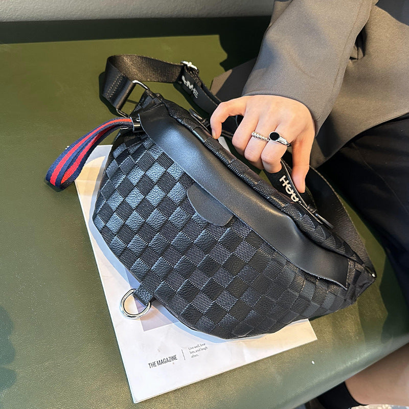 Women's Trendy Fashion Plaid Dumpling Tide Shoulder Bags