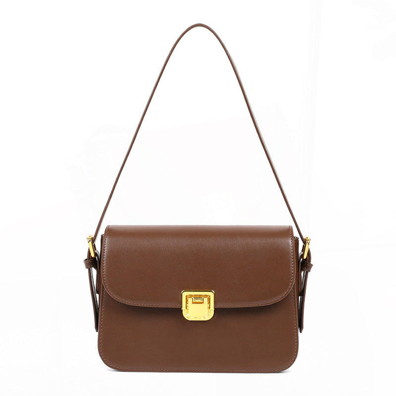 Women's Fashion Trendy Genuine Leather Underarm Crossbody Bags