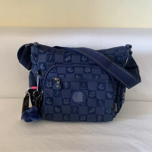 Spring Monkey Mesh Purple Series Nylon Crossbody Bags