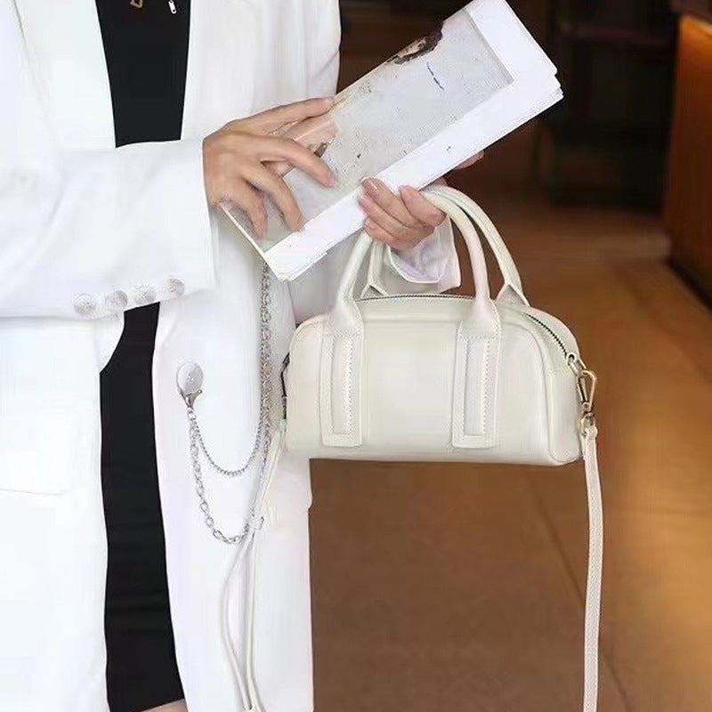 Women's Leather Pillow Niche Trendy Large Capacity Handbags