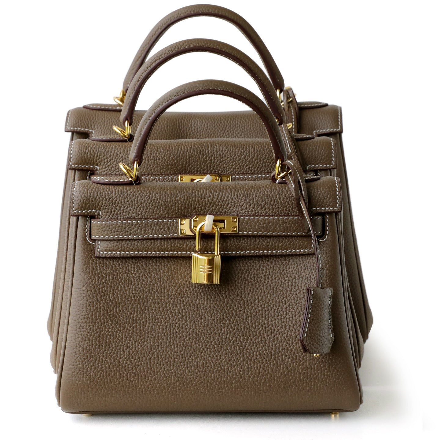 Women's Layer Cowhide Inner Seam Kelly Portable Bags