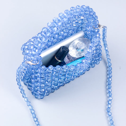 Summer Handmade Acrylic Beaded Weave Fashion Crossbody Bags