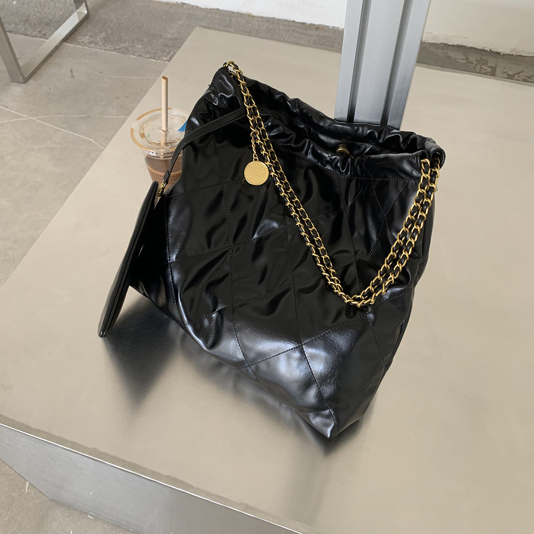 Women's Trendy Textured Western Style Soft Leather Large Shoulder Bags
