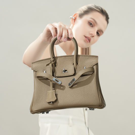 Women's Leather Kelly Genuine Large Capacity Niche Handbags