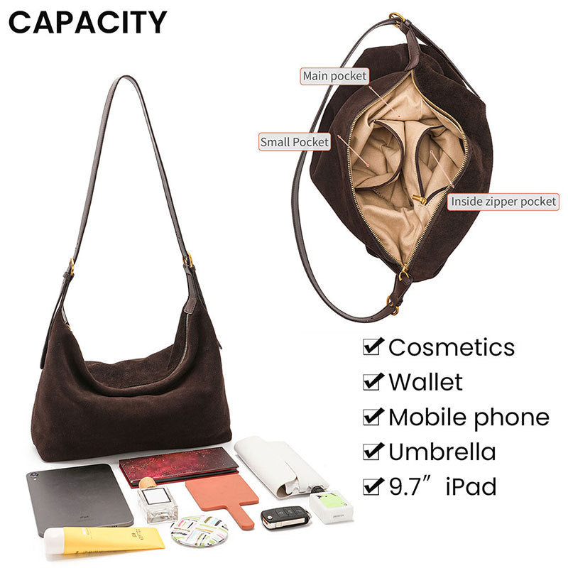Attractive Women's High Sense Leather Underarm Crossbody Bags