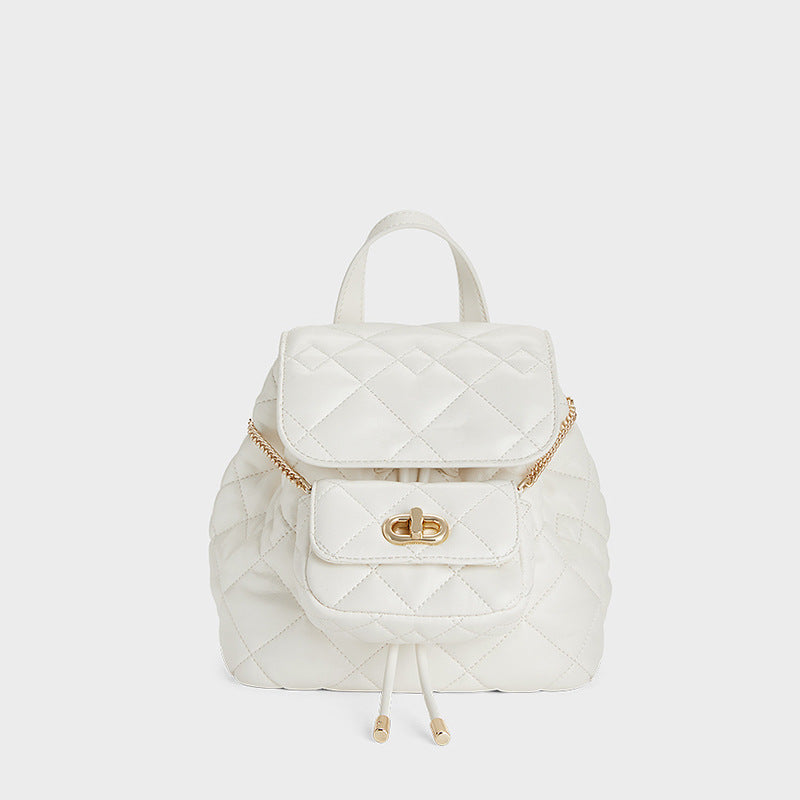 Women's Style Rhombus Spring Design High Sense Backpacks