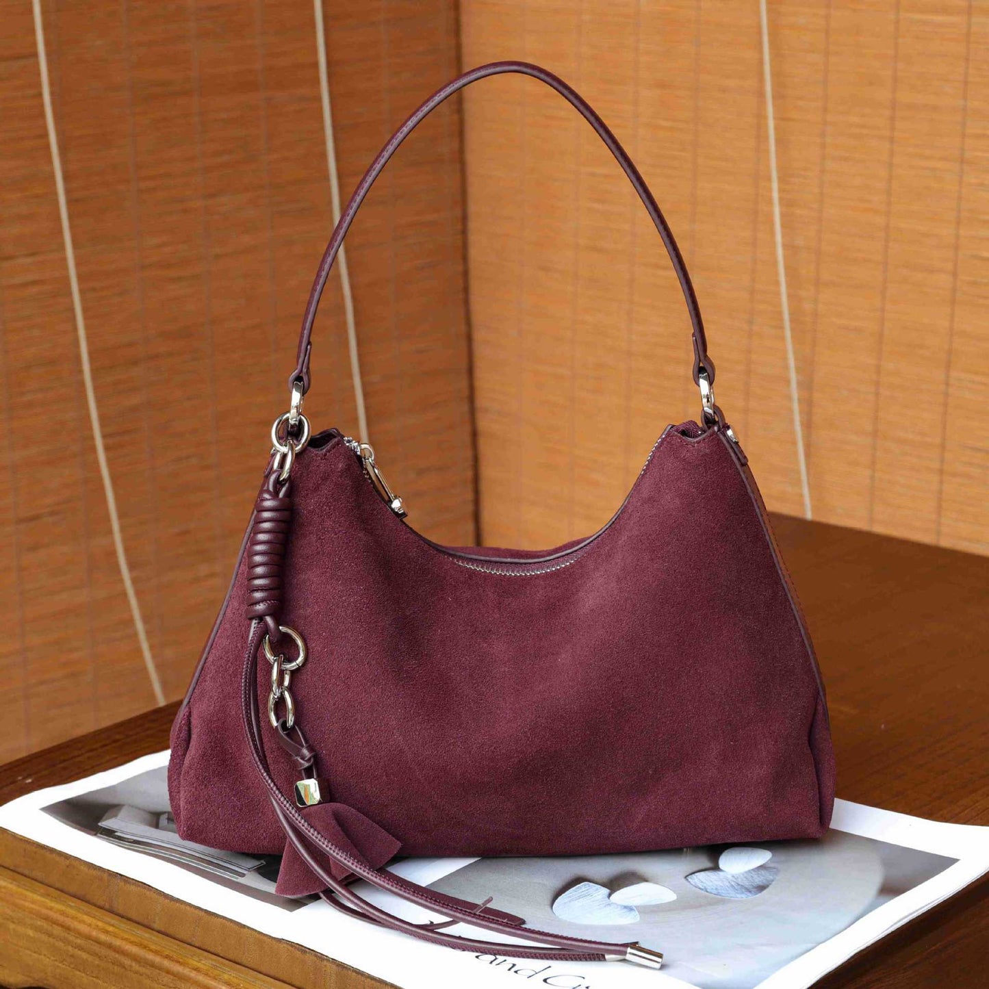 Women's Leather Pillow Fashion Retro Frosted Shoulder Bags