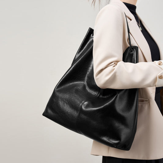 Vegetable Tanning Leather Popular Textured Versatile Shoulder Bags