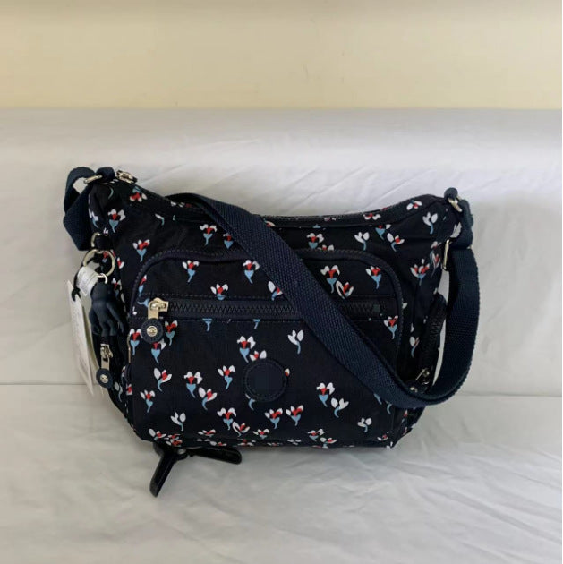 Spring Monkey Mesh Purple Series Nylon Crossbody Bags
