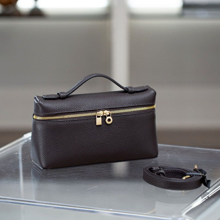 Women's Box First Layer Cowhide Simple Fashion Shoulder Bags