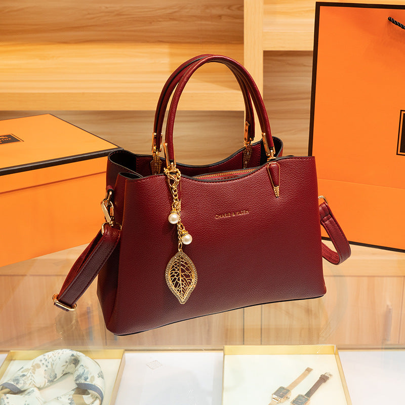 Women's Red Bridal Fashion Large Capacity Niche Handbags