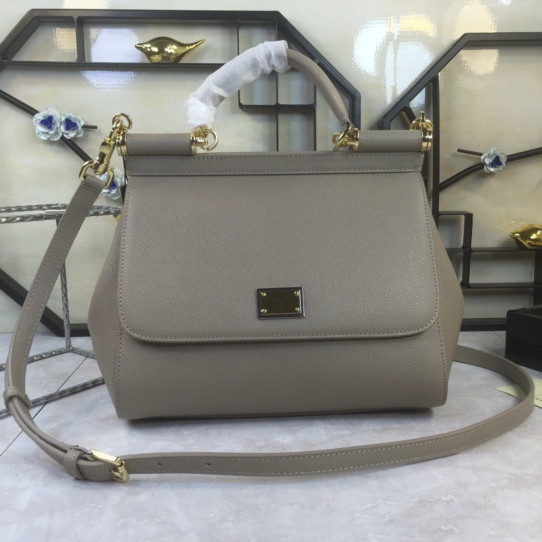 Women's Color Versatile Elegant Cowhide Palm Print Crossbody Bags