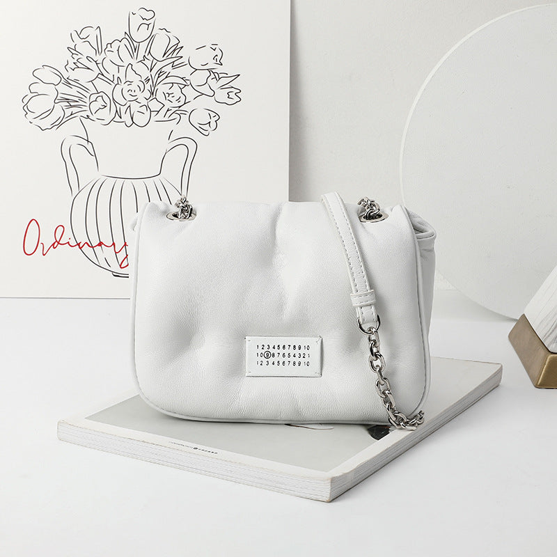Women's Autumn Fat Sponge Chain Pillow Down Crossbody Bags
