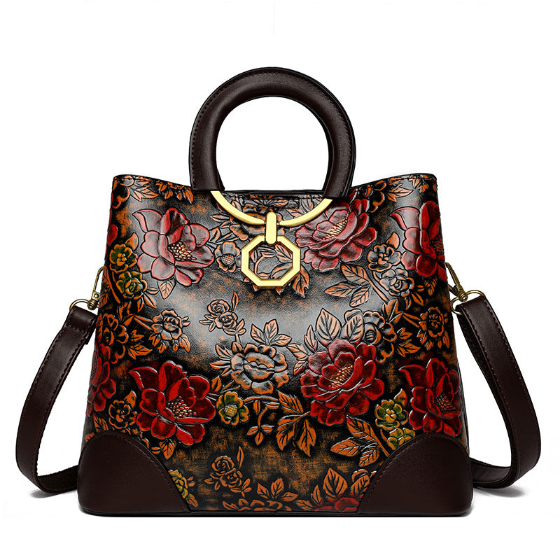 Pretty Glamorous Women's Embossed Road Fashion Handbags