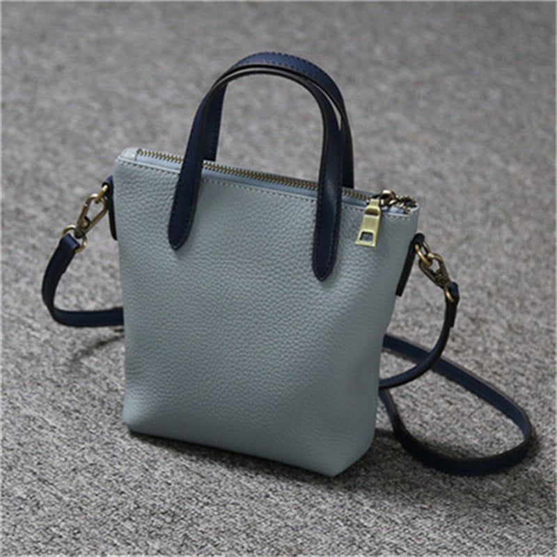 Women's First Layer Cowhide Portable Soft Leather Crossbody Bags