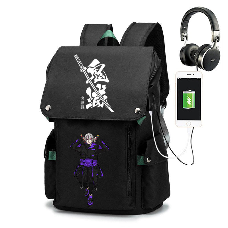 Cartoon Male Junior High Large Capacity Backpacks