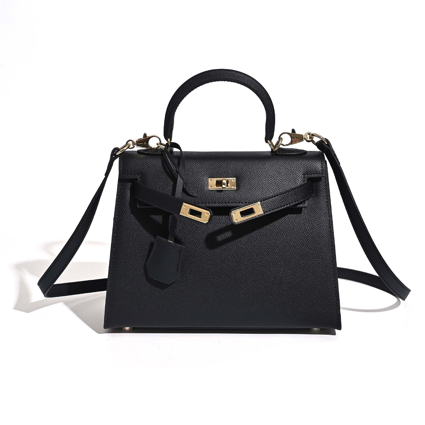 Women's Kelly Fashion Commuter Palm Print Cowhide Handbags