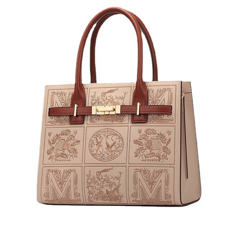 Women's High-grade Embroidery Wedding Mom Large Capacity Commuter Shoulder Bags
