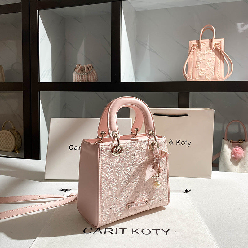 Trendy Glamorous Niche Diamond Diana High-grade Handbags