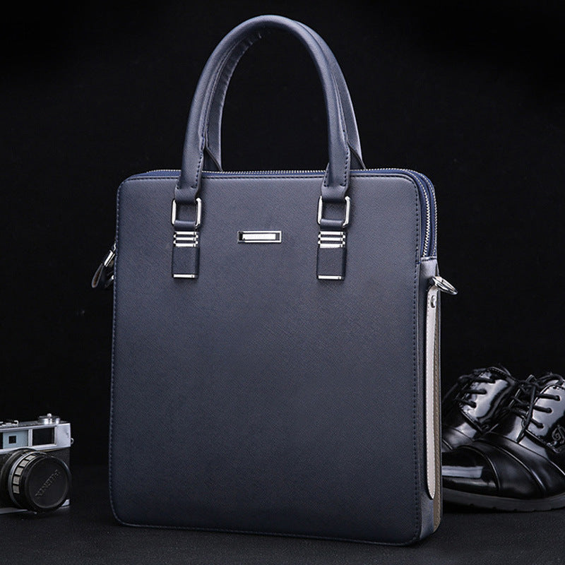 Men's Business Single Vertical Computer Leather Men's Handbags