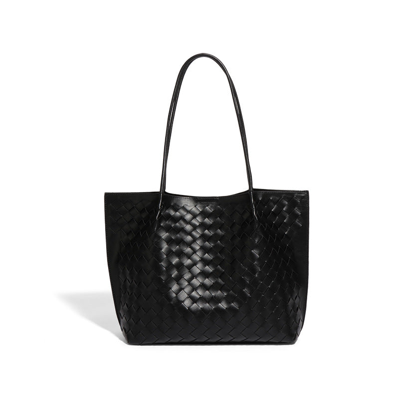 Women's Capacity Hand-woven Versatile High Quality Commuter Shoulder Bags