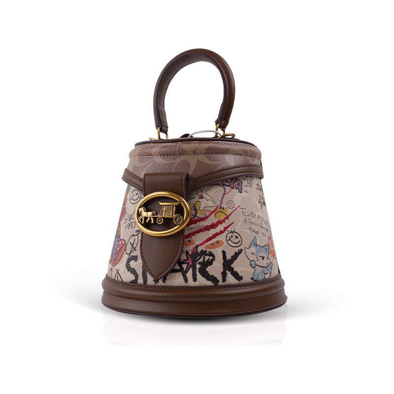 Summer Fashion Bear Iti Half Portable Crossbody Bags