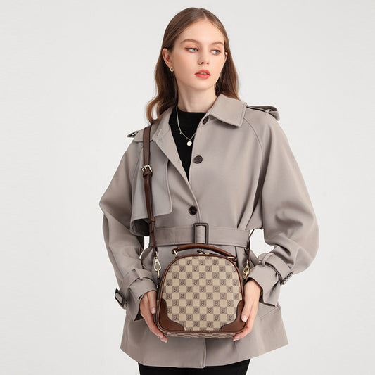 Women's Stylish Slouchy Fashionable Portable Round Shoulder Bags