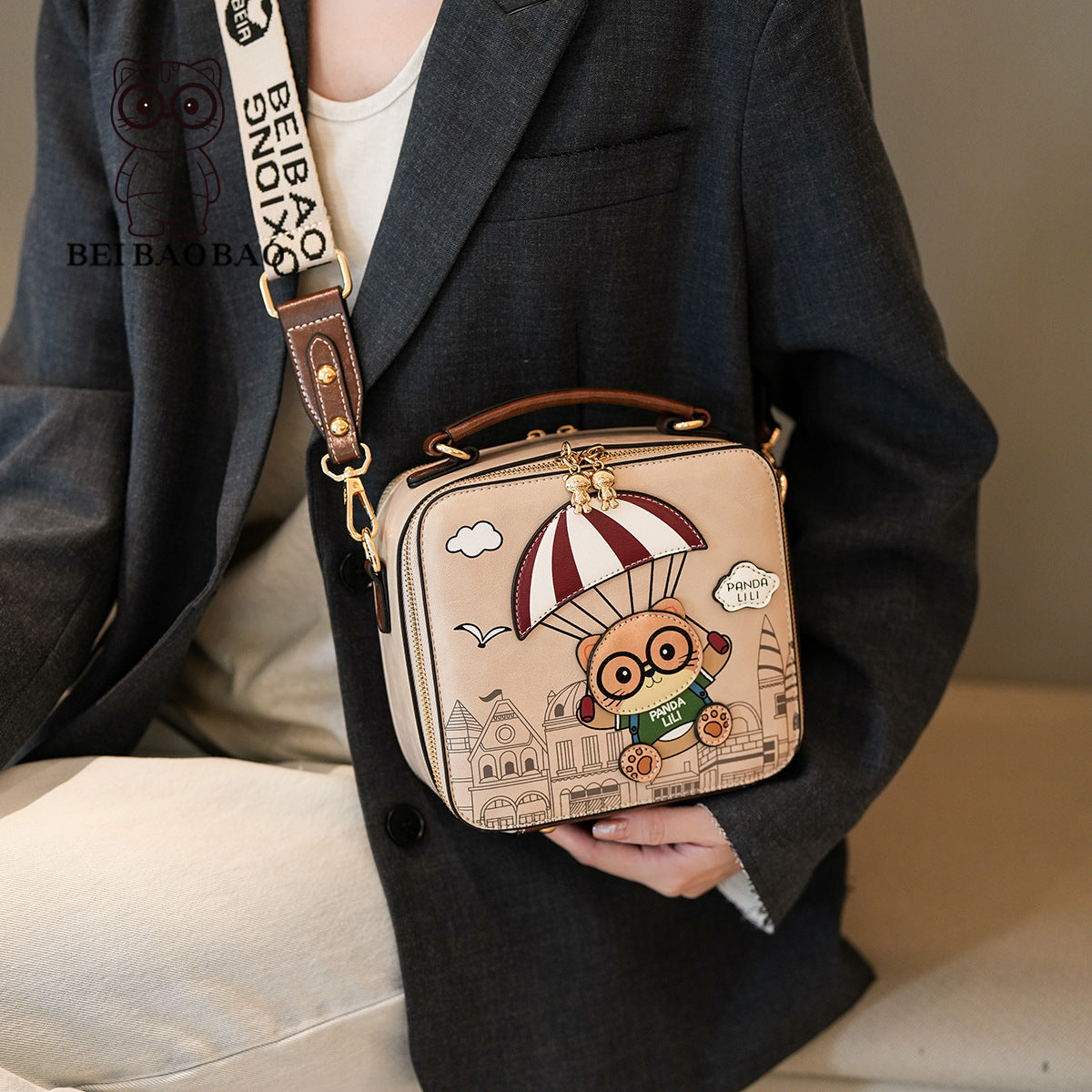 Attractive Women's Western Style Box Portable Crossbody Bags