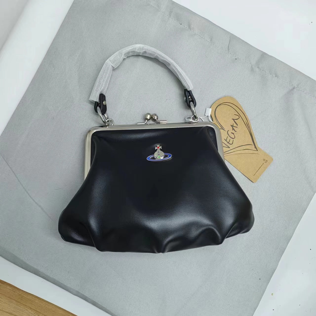 Mother's Saturn Frame Dumpling Classic Sheepskin Bags