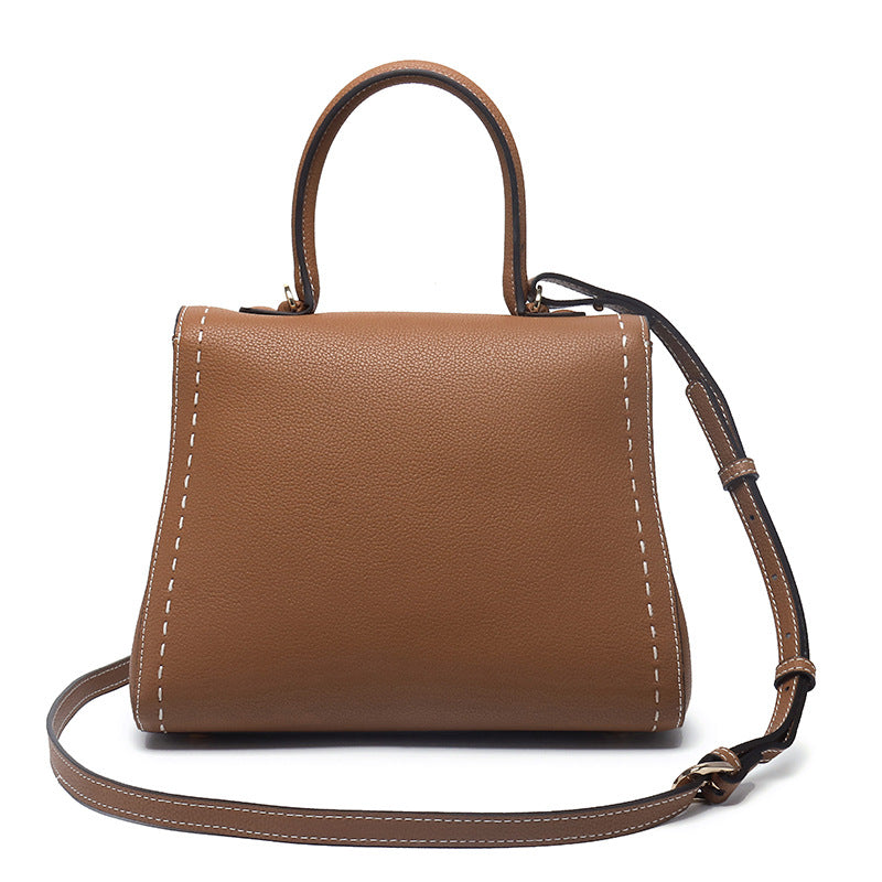 Women's Genuine Leather Belgium Vachette Clasp Handbags