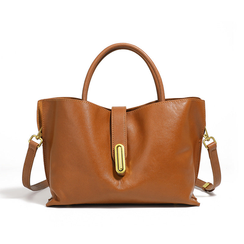 Women's First Layer Vegetable Tanning Leather Minority Bags