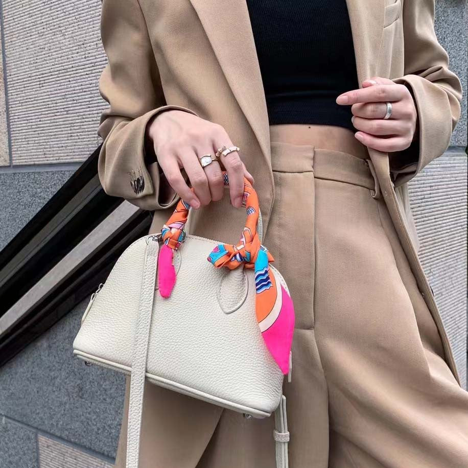 Women's Shell Fashion Simple Solid Color Leather Crossbody Bags