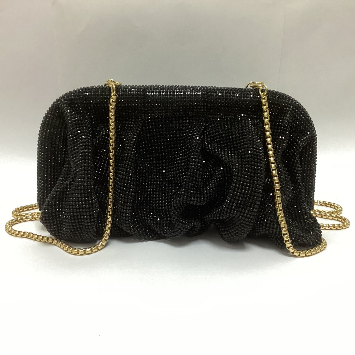 Women's Shiny Diamond Cloud Dumpling Dinner Rhinestone Crossbody Bags