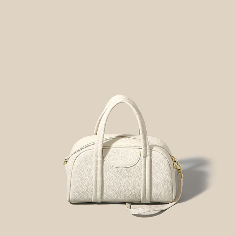 Women's Leather Boston Autumn Layer Cattlehide Fashion Crossbody Bags