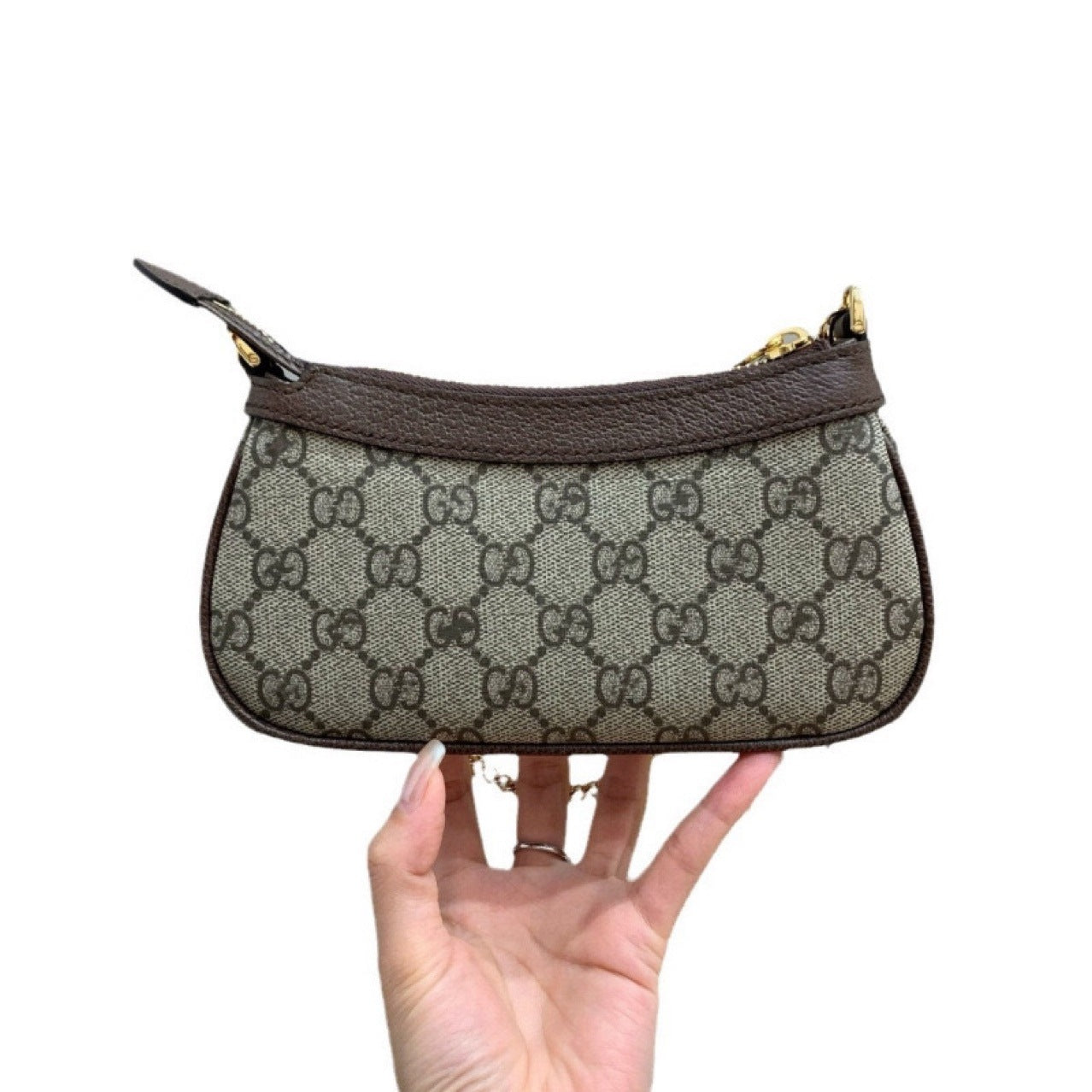 Women's Classic Home Printing Underarm Presbyopic Leather Shoulder Bags