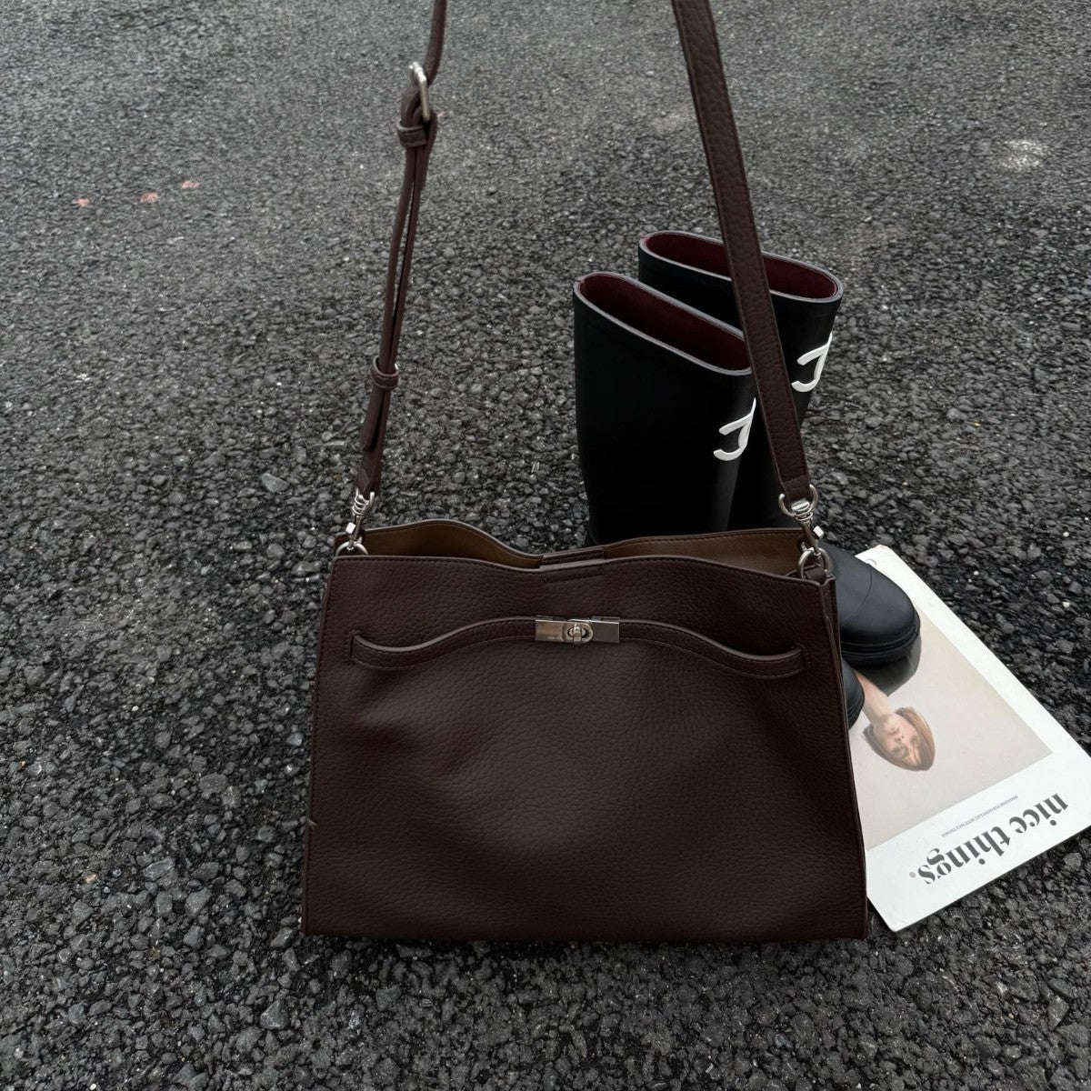 Women's Fresh Stylish Korean Fashionable Simple Underarm Shoulder Bags